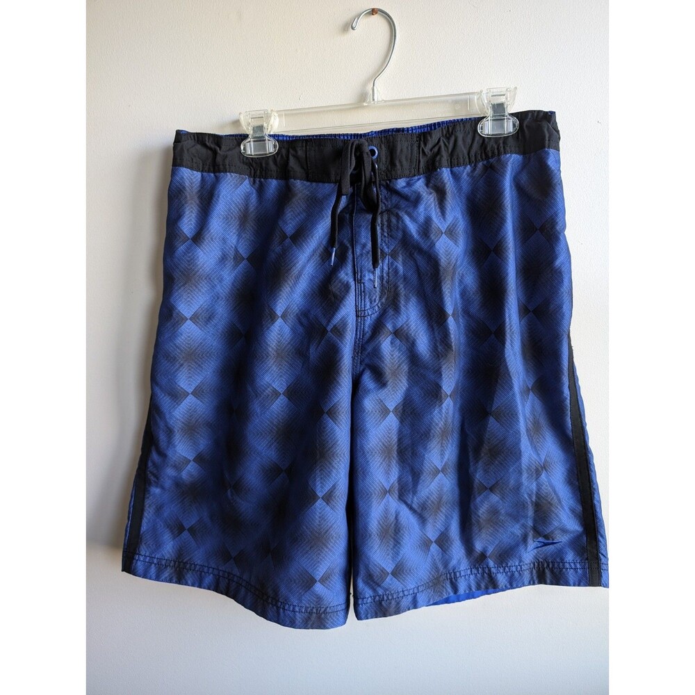 Speedo Swim Trunks Mens Large Blue Lightweight Board Shorts Bathing Suit Men